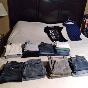 American eagle aeropostal mudd jeans